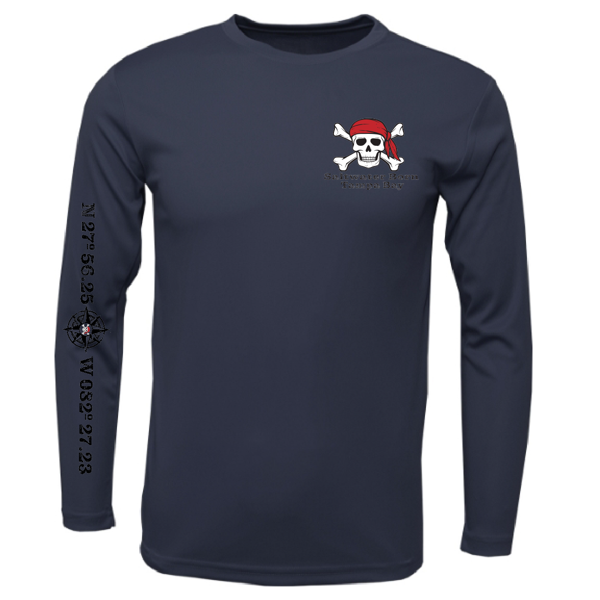 Tampa Bay Blackbeard Long Sleeve UPF 50+ Dry-Fit Shirt