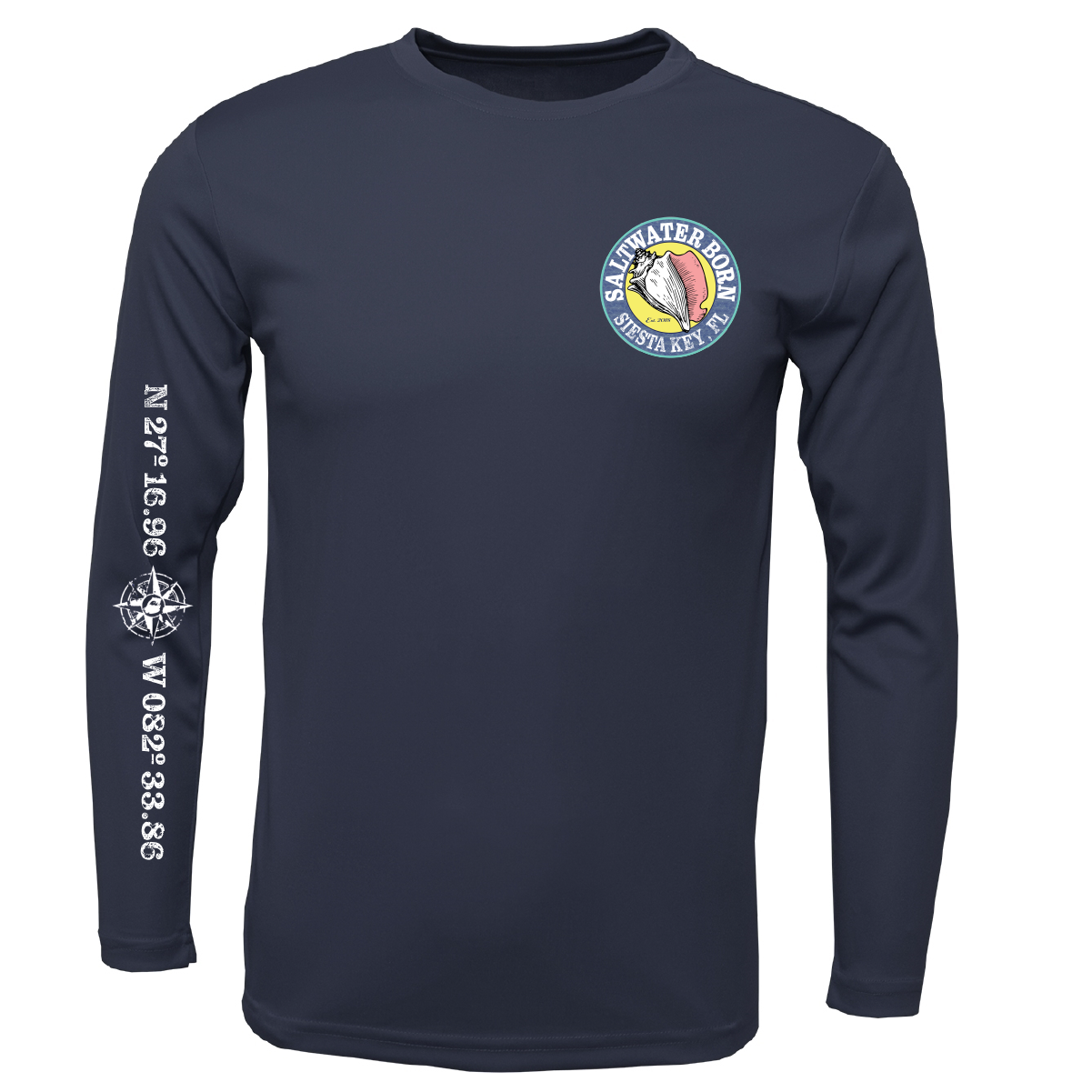 Siesta Key, FL Kraken Long Sleeve UPF 50+ Dry-Fit Shirt