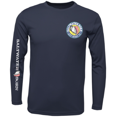 Saltwater Born Key West, FL Kraken Long Sleeve UPF 50+ Dry-Fit Shirt