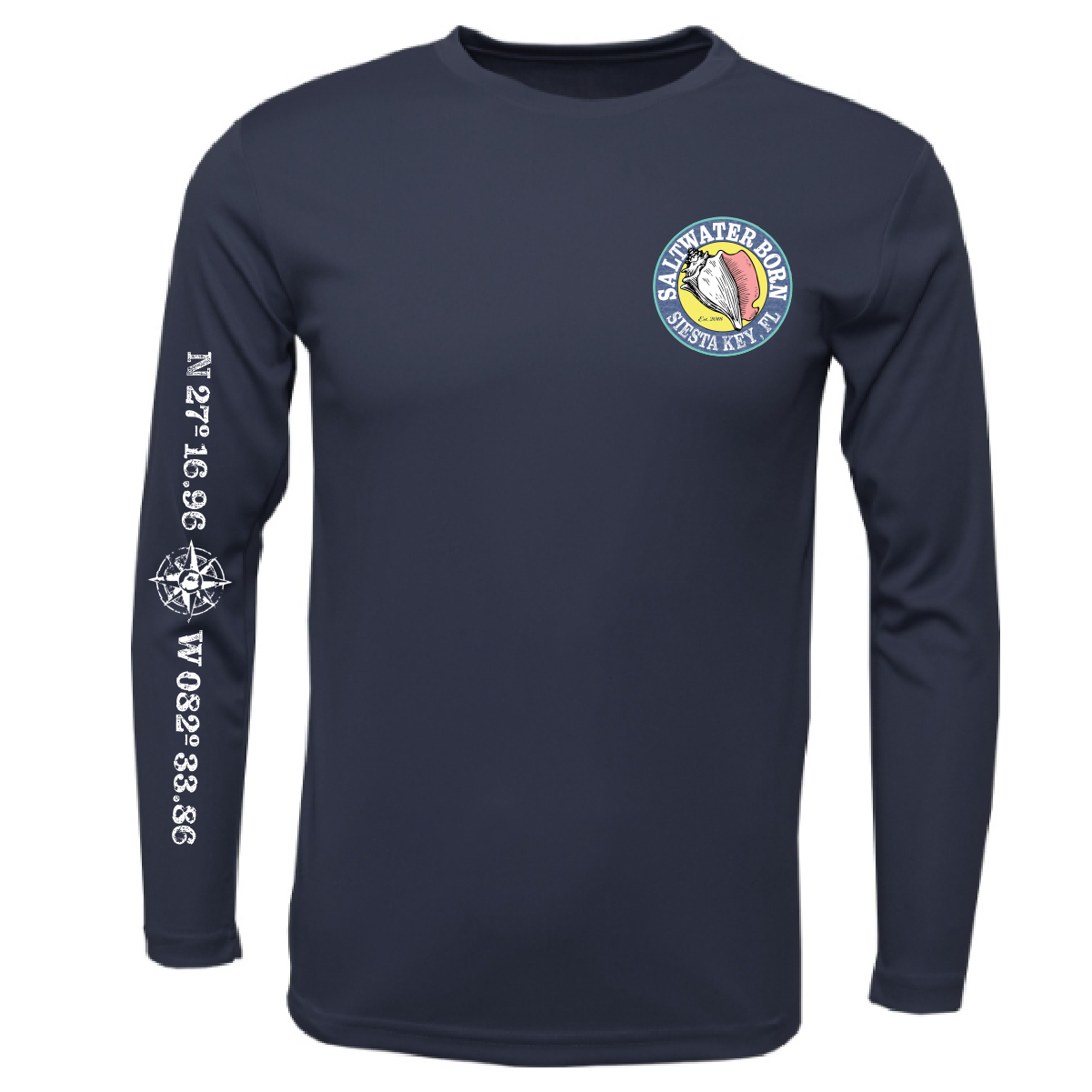Siesta Key, FL "Surrender The Booty" Long Sleeve UPF 50+ Dry-Fit Shirt