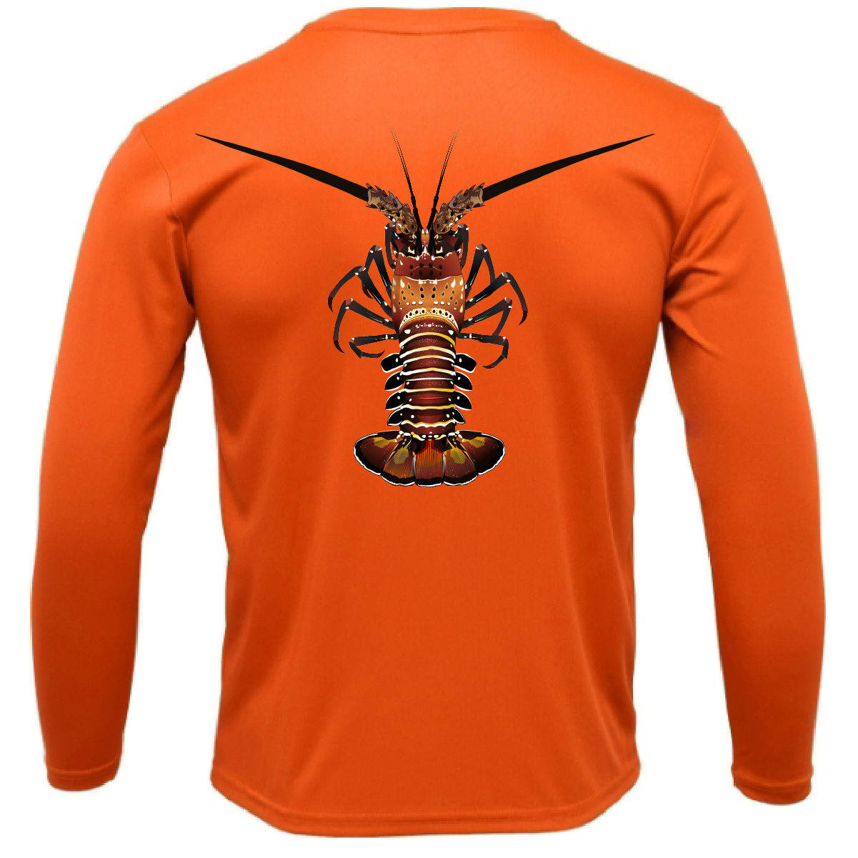 Saltwater Born Key West, FL Realistic Lobster Long Sleeve UPF 50+ Dry-Fit Shirt