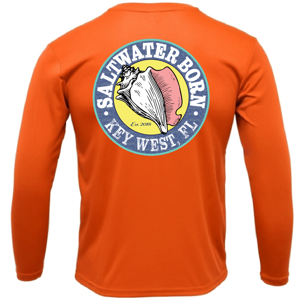 Saltwater Born Key West, FL Spiny Lobster Diver Long Sleeve UPF 50+ Dry-Fit Shirt