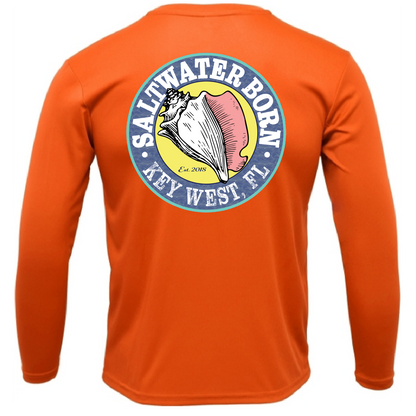 Saltwater Born Key West, FL Spiny Lobster Diver Long Sleeve UPF 50+ Dry-Fit Shirt