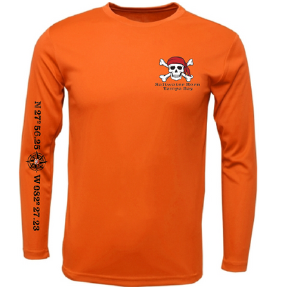 Tampa Bay Blackbeard Long Sleeve UPF 50+ Dry-Fit Shirt