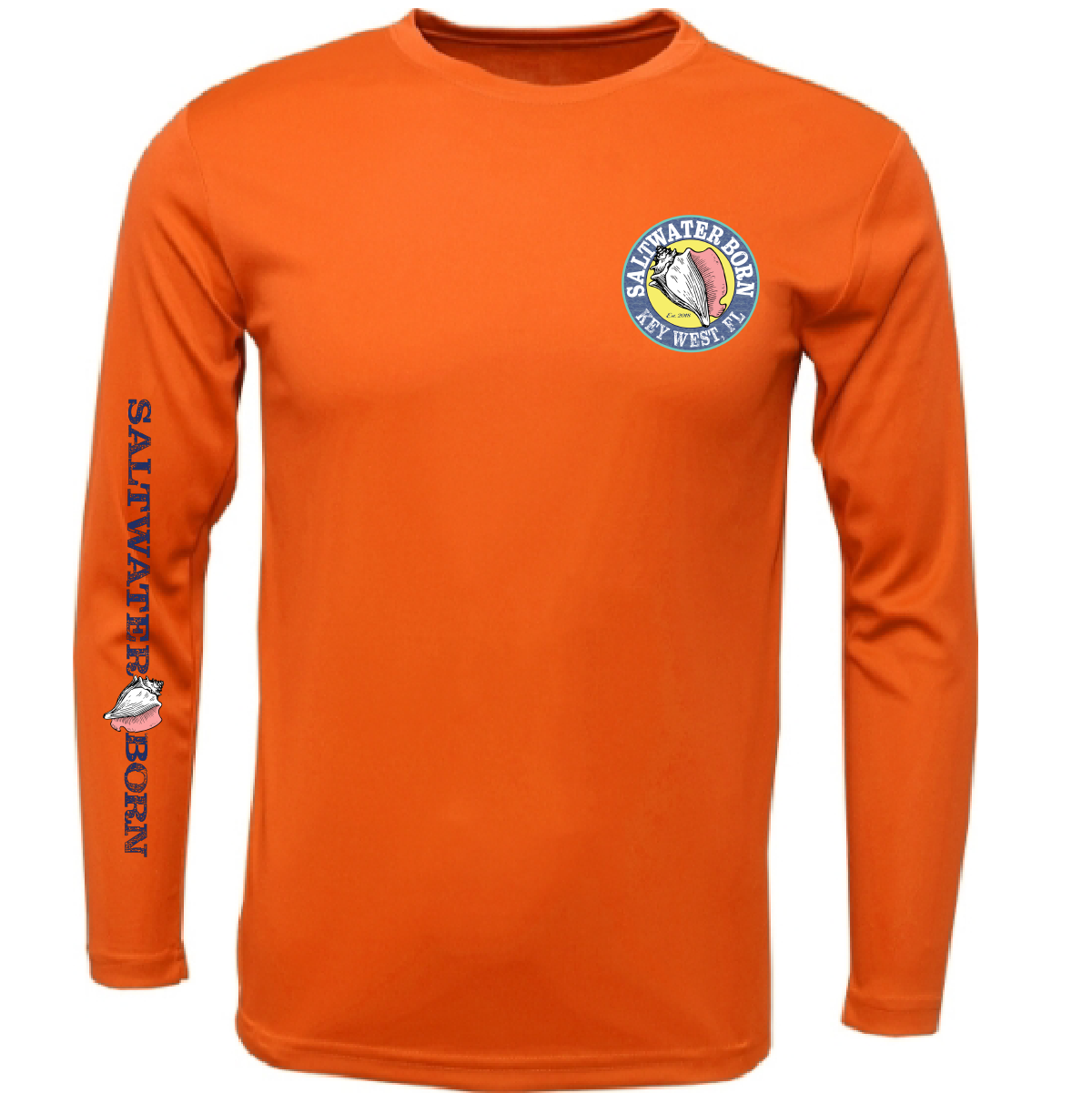 Saltwater Born Key West, FL Turtle Long Sleeve UPF 50+ Dry-Fit Shirt