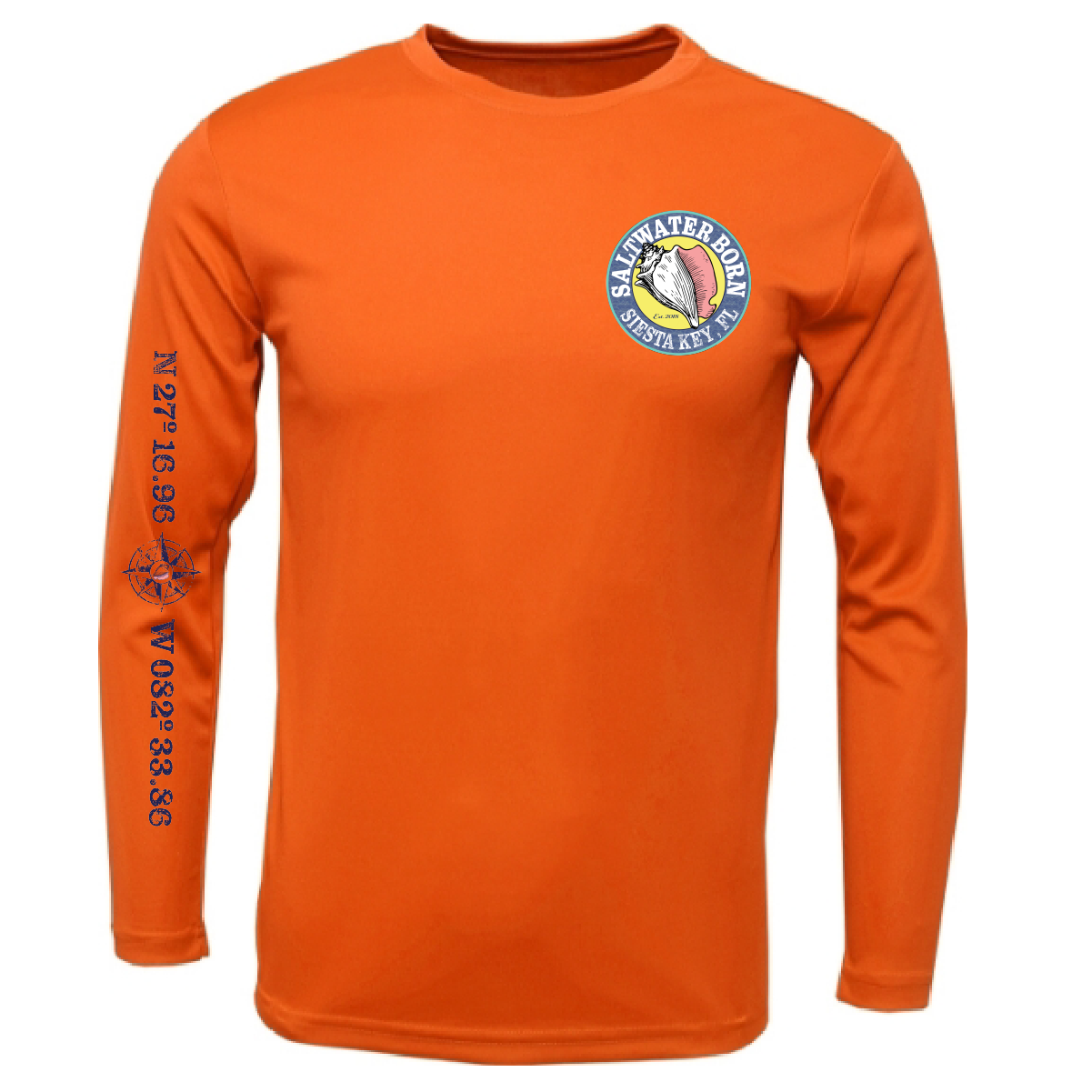 Siesta Key, FL Kraken Long Sleeve UPF 50+ Dry-Fit Shirt