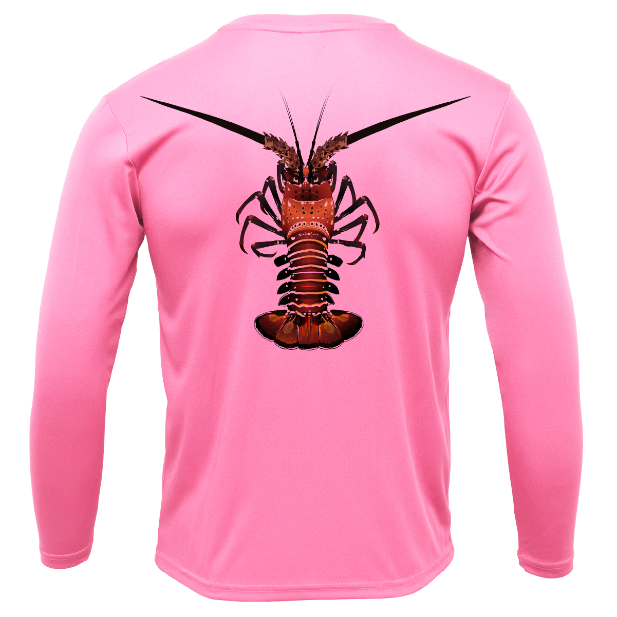 Saltwater Born Key West, FL Realistic Lobster Long Sleeve UPF 50+ Dry-Fit Shirt