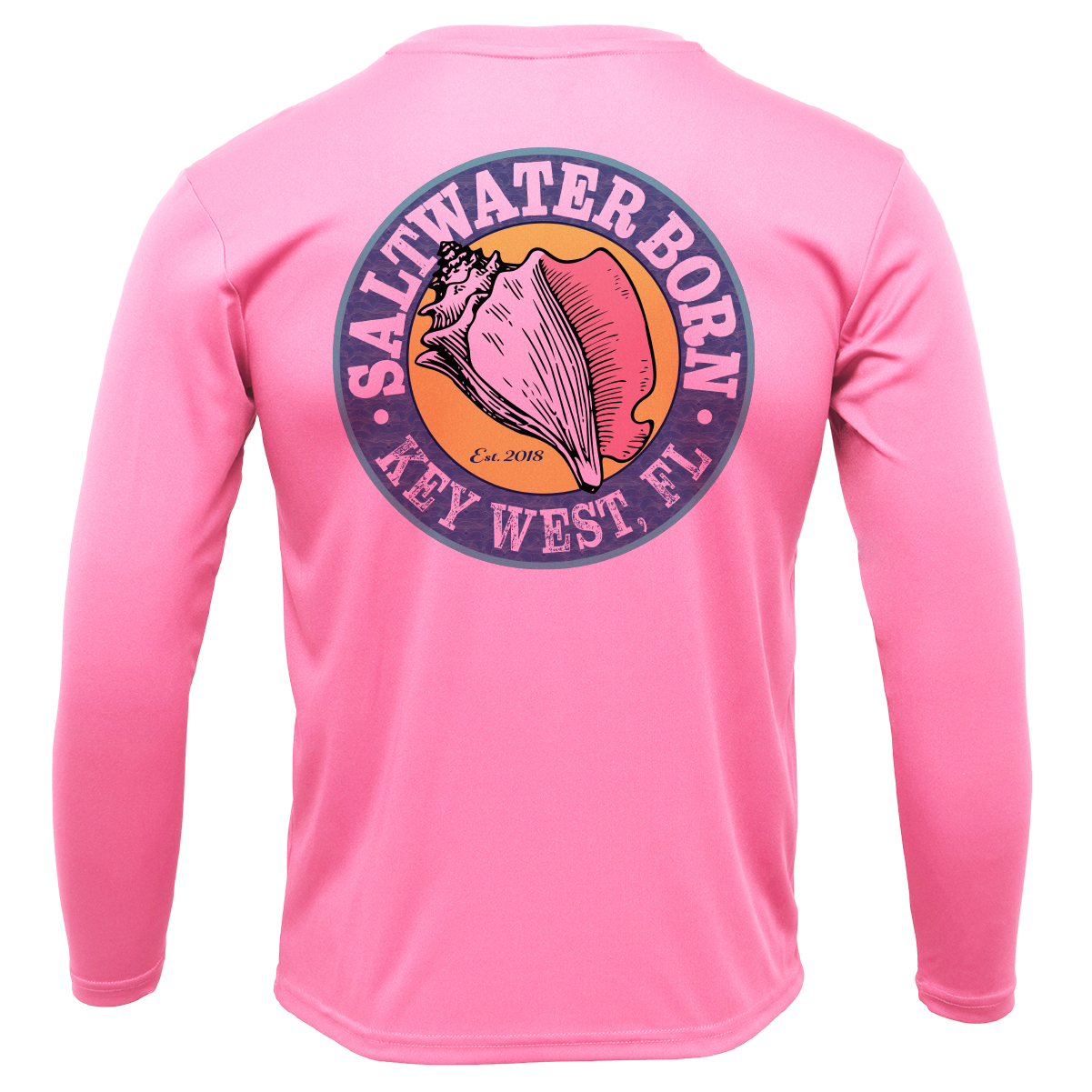 Saltwater Born Key West, FL Spiny Lobster Diver Long Sleeve UPF 50+ Dry-Fit Shirt