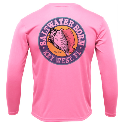Saltwater Born Key West, FL Spiny Lobster Diver Long Sleeve UPF 50+ Dry-Fit Shirt