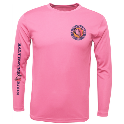 Saltwater Born Key West, FL Turtle Long Sleeve UPF 50+ Dry-Fit Shirt