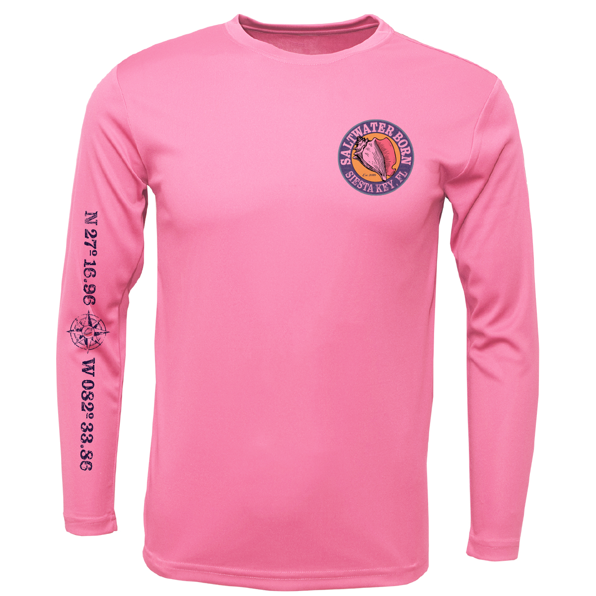 Siesta Key, FL Marlin Long Sleeve UPF 50+ Dry-Fit Shirt