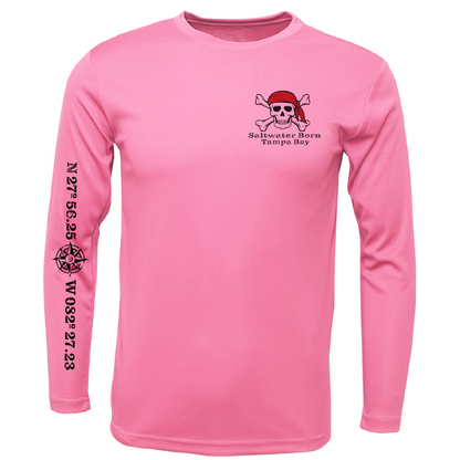 Tampa Bay Blackbeard Long Sleeve UPF 50+ Dry-Fit Shirt