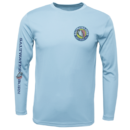Saltwater Born Key West, FL Permit Long Sleeve UPF 50+ Dry-Fit Shirt