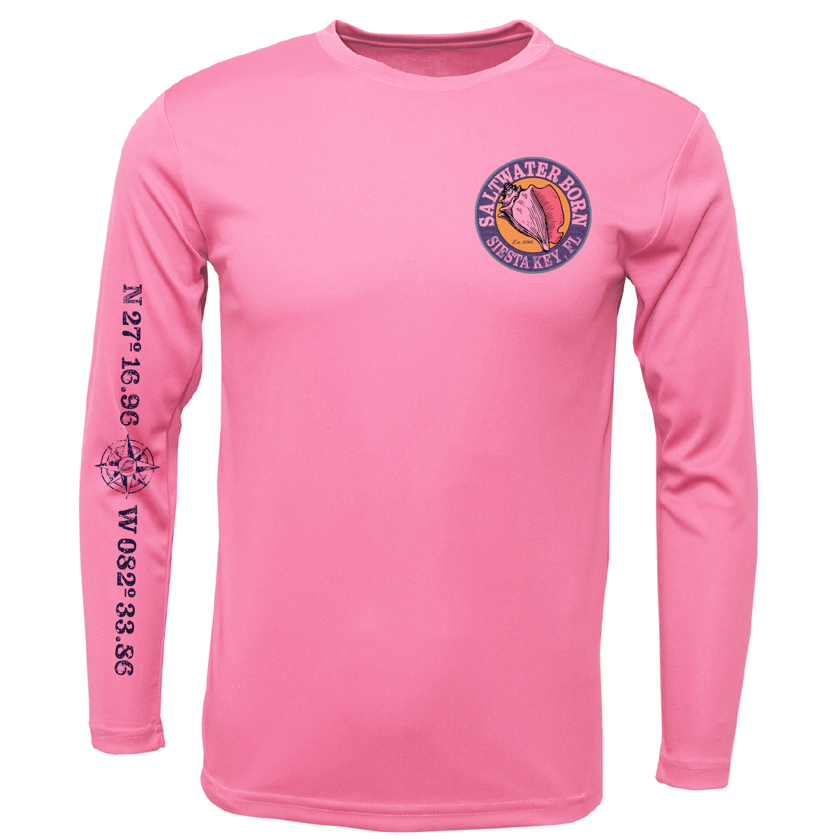 Siesta Key, FL Kraken Long Sleeve UPF 50+ Dry-Fit Shirt