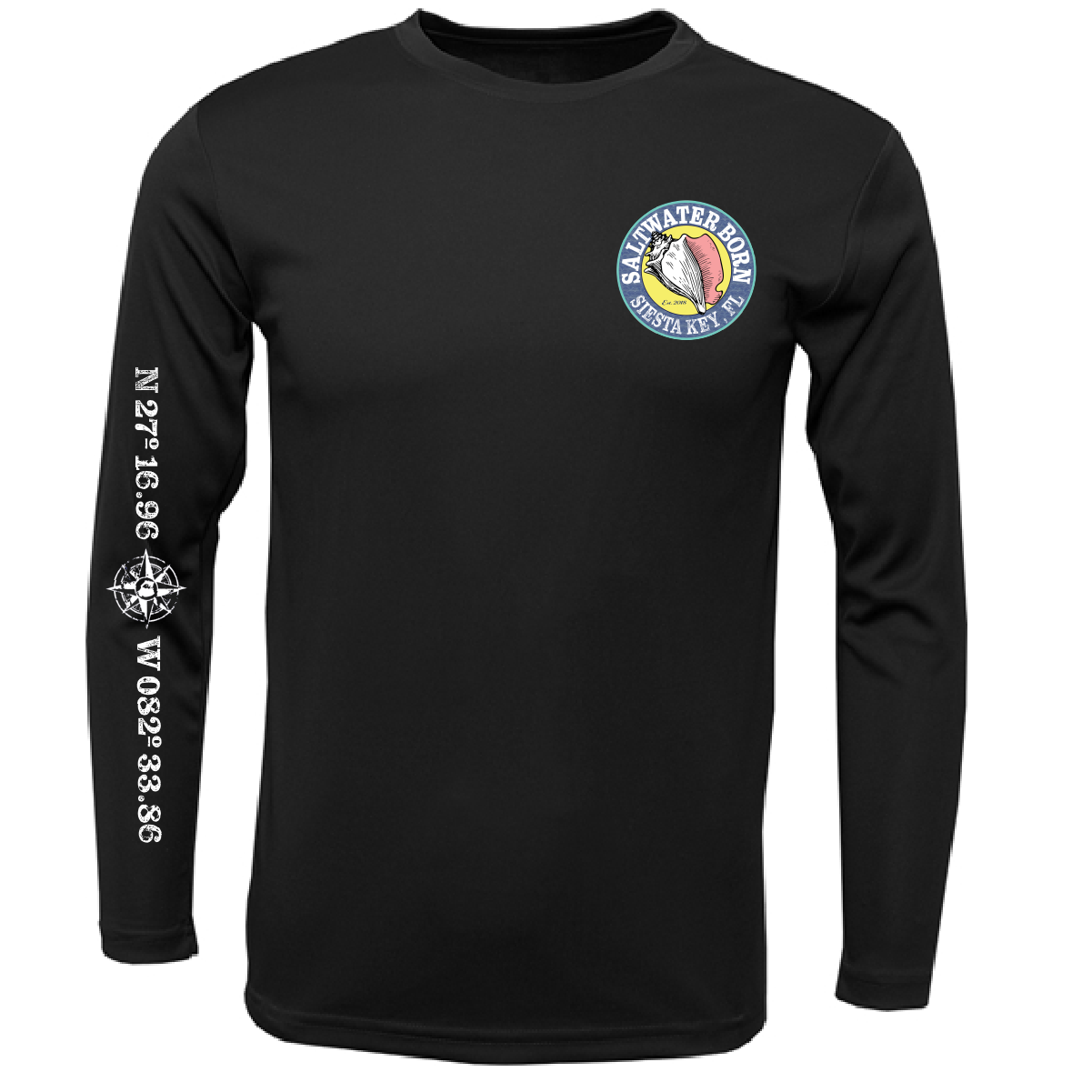Siesta Key, FL "Surrender The Booty" Long Sleeve UPF 50+ Dry-Fit Shirt