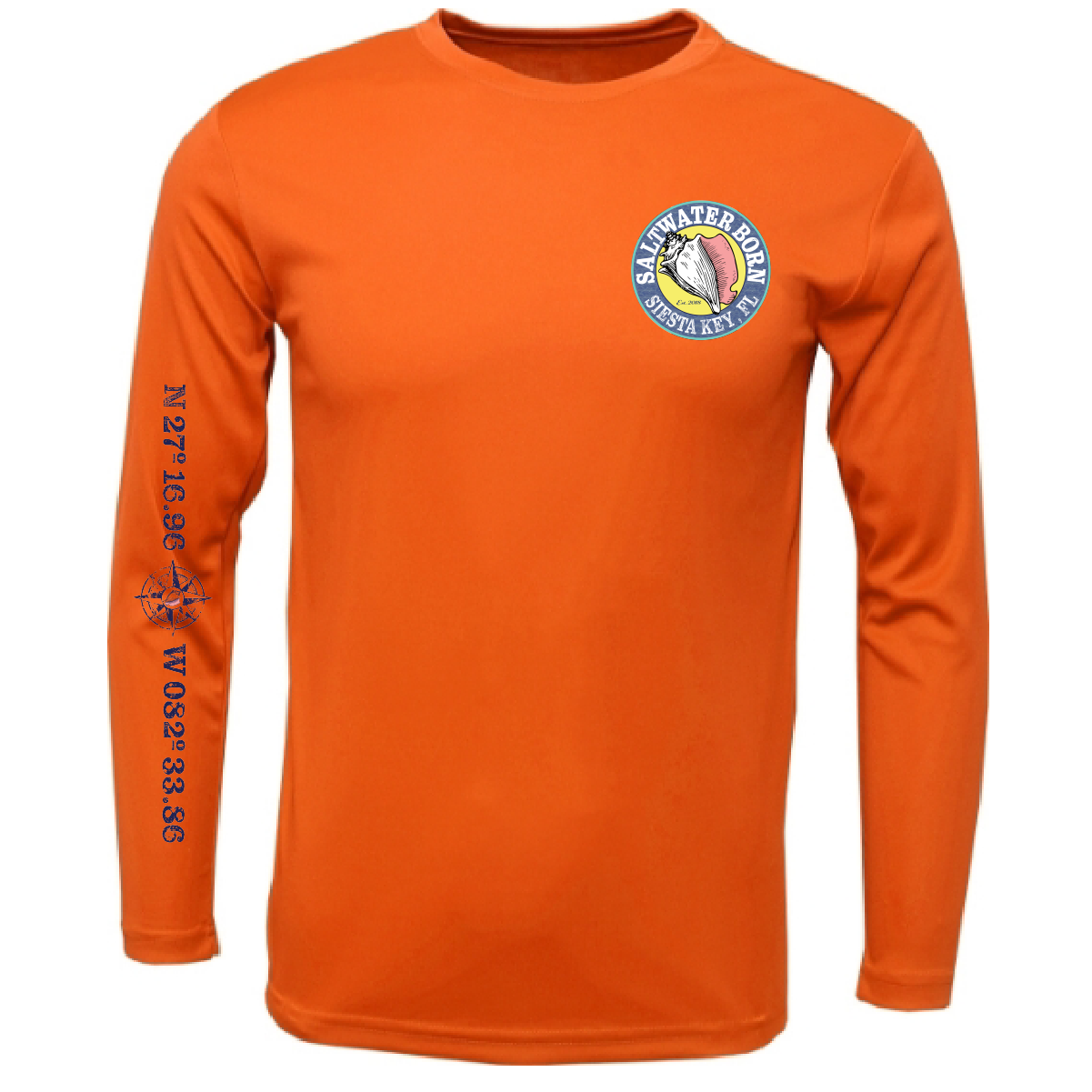 Siesta Key, FL "Surrender The Booty" Long Sleeve UPF 50+ Dry-Fit Shirt