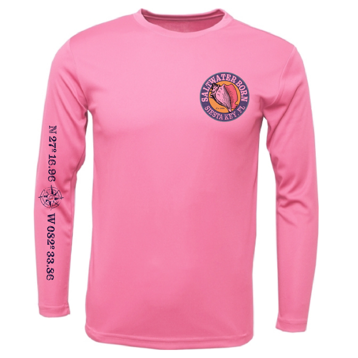 Siesta Key, FL "Surrender The Booty" Long Sleeve UPF 50+ Dry-Fit Shirt