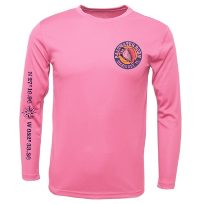 Siesta Key, FL "Surrender The Booty" Long Sleeve UPF 50+ Dry-Fit Shirt
