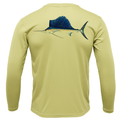 Saltwater Born Key West, FL Sailfish Long Sleeve UPF 50+ Dry-Fit Shirt
