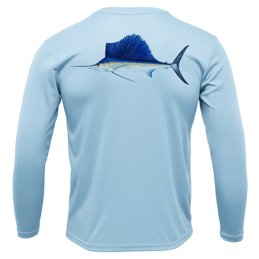 Saltwater Born Key West, FL Sailfish Long Sleeve UPF 50+ Dry-Fit Shirt