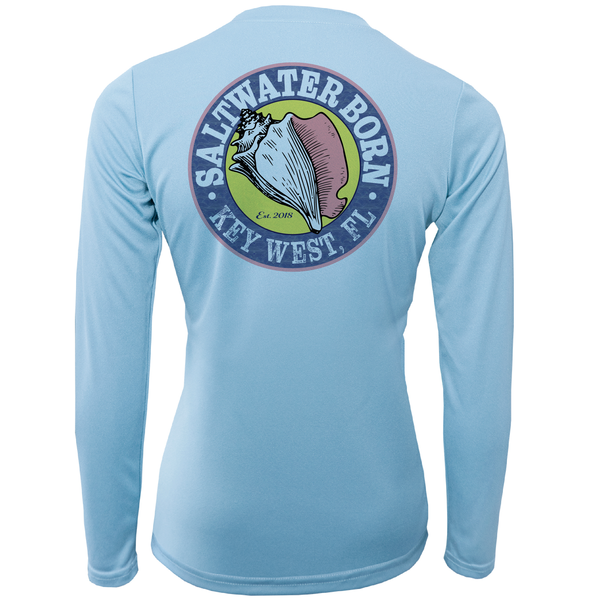 Saltwater Born Key West, FL Baby Turtles Long Sleeve UPF 50+ Dry-Fit Shirt