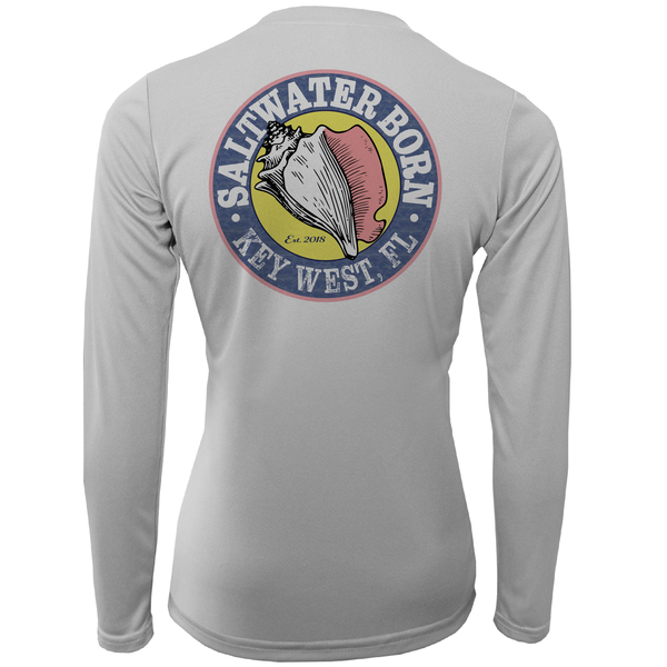 Saltwater Born Key West, FL "Saltwater Hair...Don't Care" Long Sleeve UPF 50+ Dry-Fit Shirt