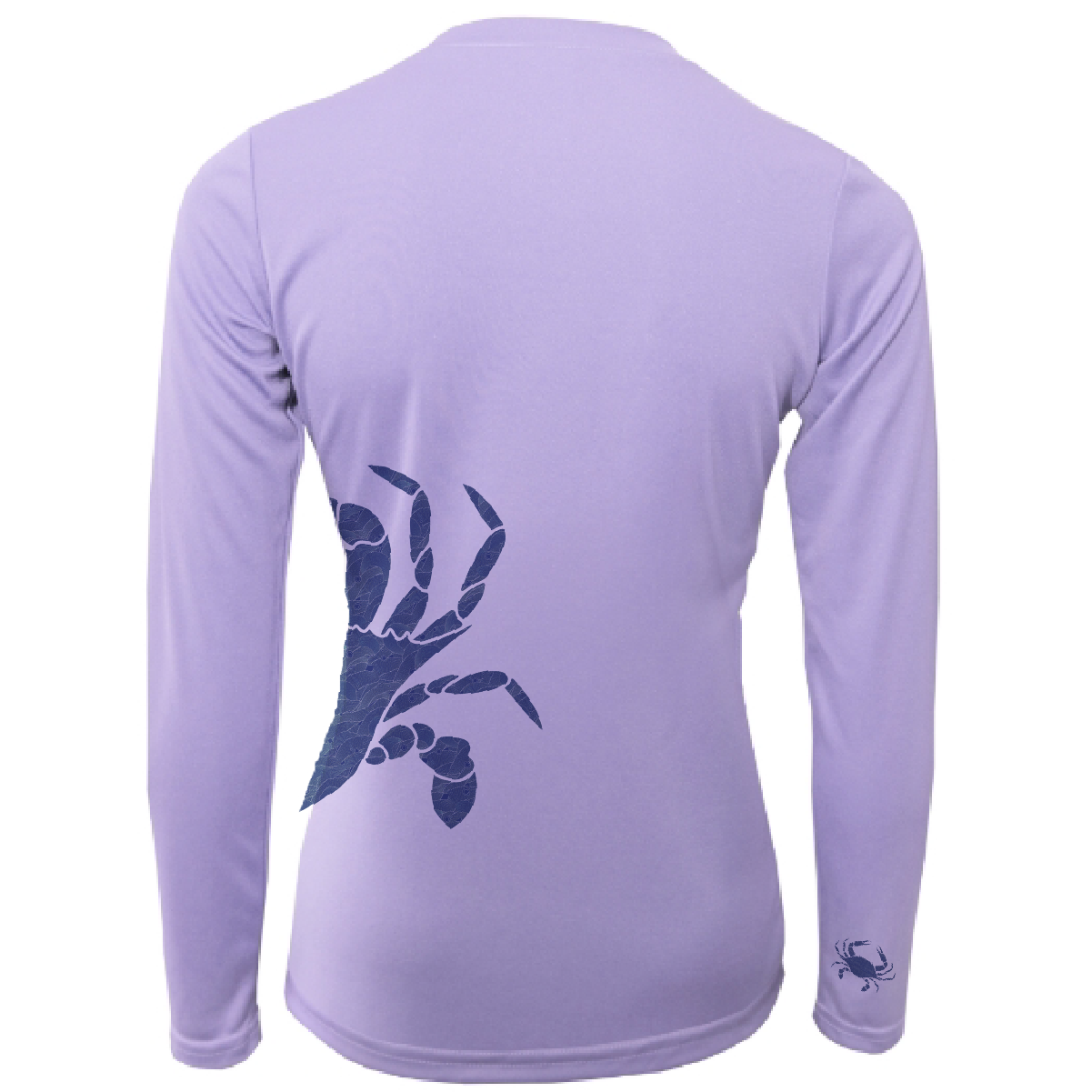 Saltwater Born Blue Crab Wrap Women's Long Sleeve UPF 50+ Dry-Fit Shirt