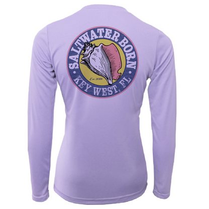Saltwater Born Key West, FL Baby Turtles Long Sleeve UPF 50+ Dry-Fit Shirt