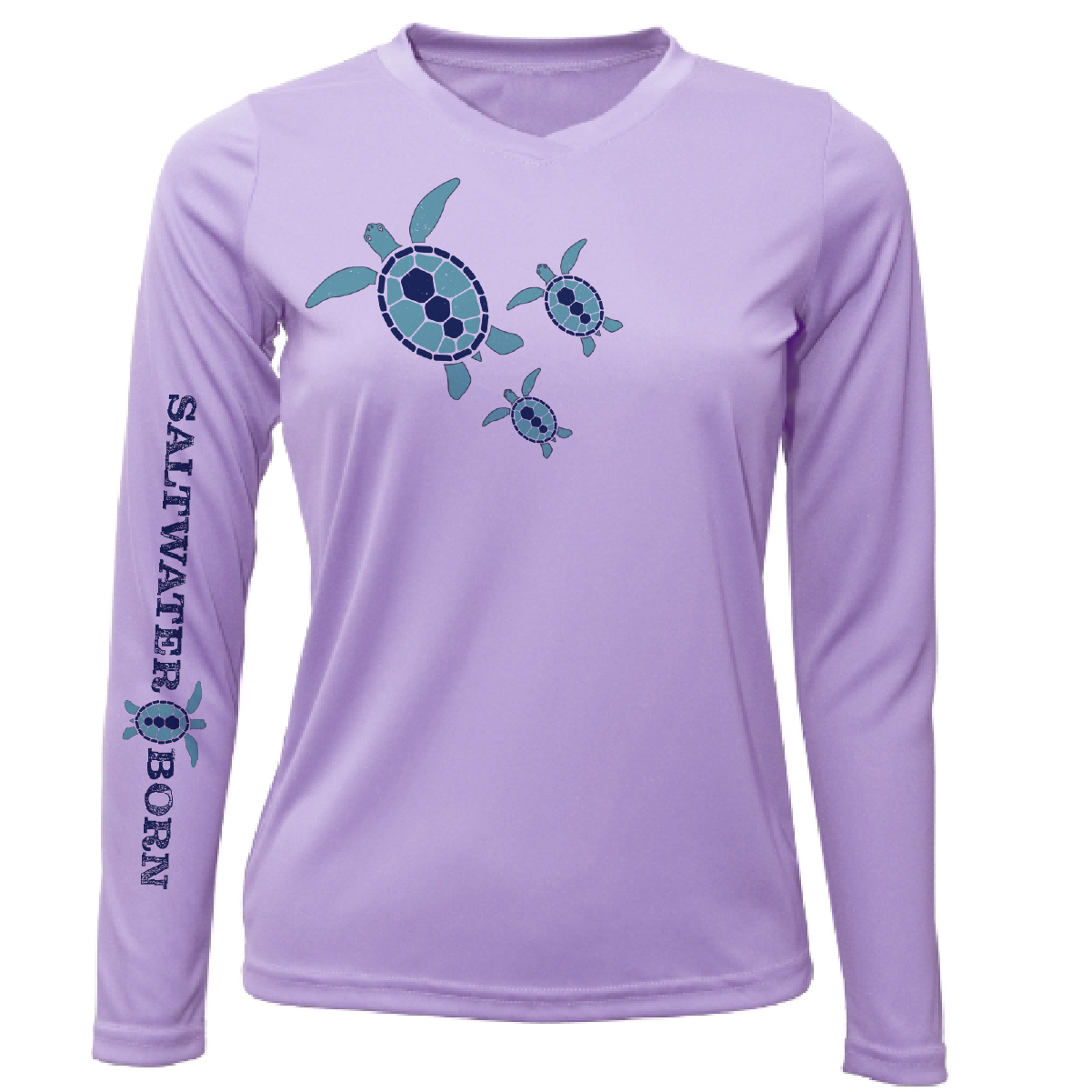 Saltwater Born Key West, FL Baby Turtles Long Sleeve UPF 50+ Dry-Fit Shirt