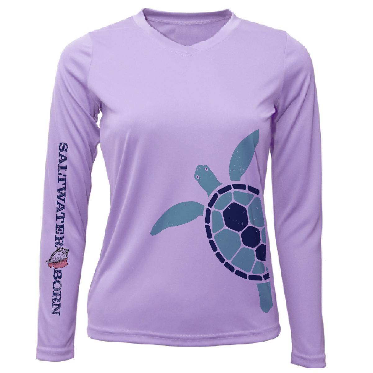 Saltwater Born Turtle Wrap Long Sleeve UPF 50+ Dry-Fit Shirt