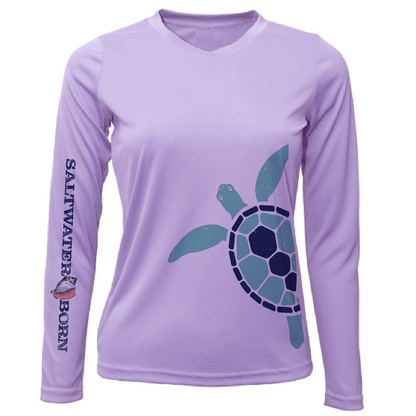 Saltwater Born Turtle Wrap Long Sleeve UPF 50+ Dry-Fit Shirt