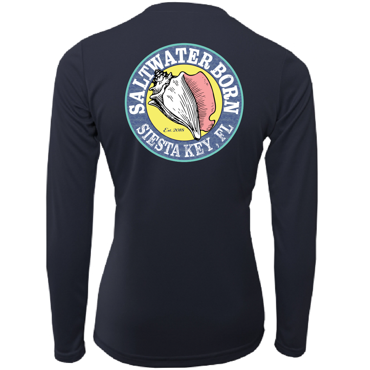 Saltwater Born Siesta Key "Saltwater Heals Everything" Long Sleeve UPF 50+ Dry-Fit Shirt