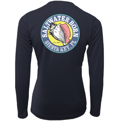 Saltwater Born Siesta Key "Saltwater Heals Everything" Long Sleeve UPF 50+ Dry-Fit Shirt