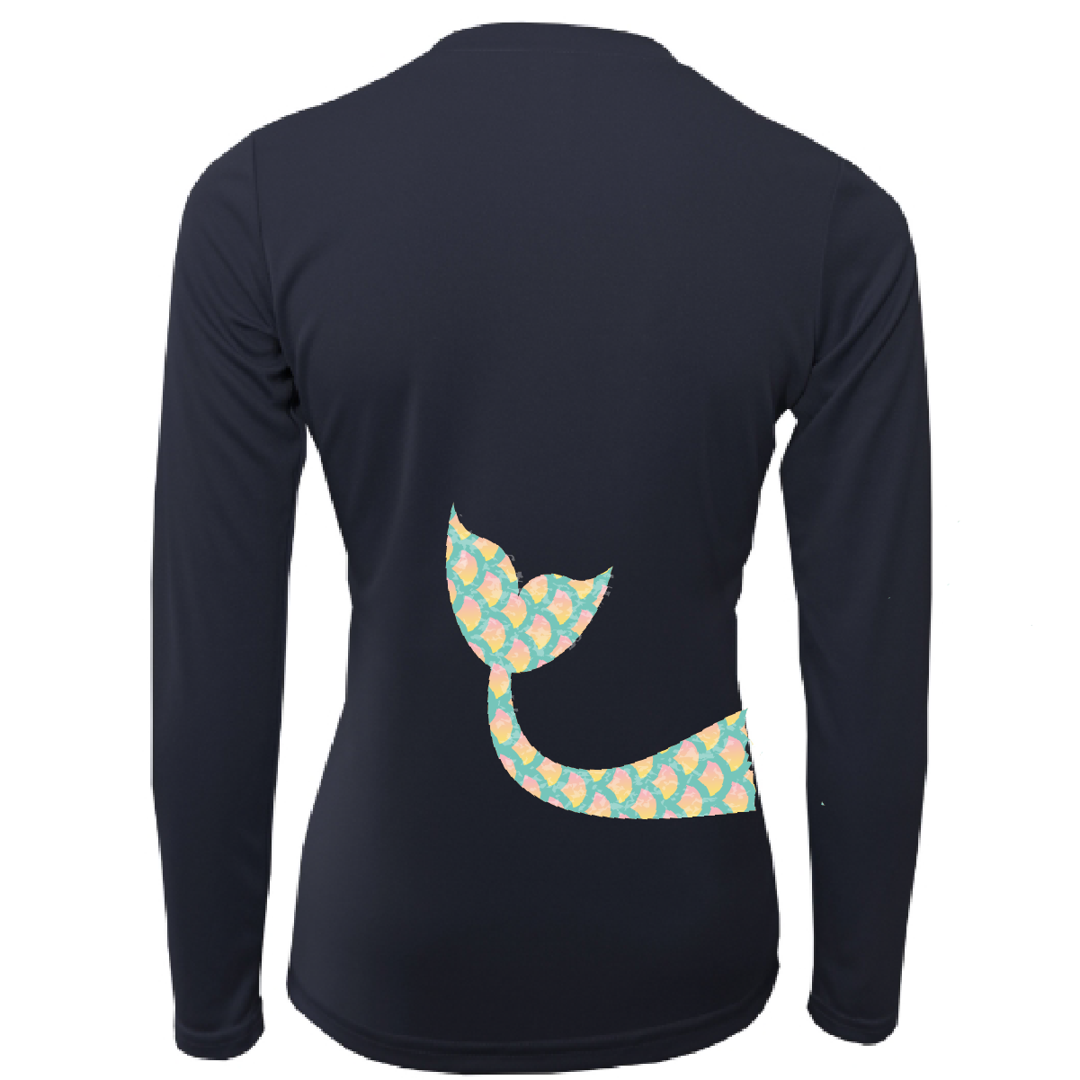 Saltwater Born Mermaid Wrap Long Sleeve UPF 50+ Dry-Fit Shirt