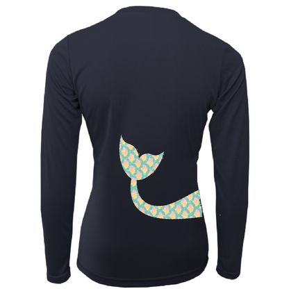 Saltwater Born Mermaid Wrap Long Sleeve UPF 50+ Dry-Fit Shirt