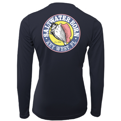 Saltwater Born Key West, FL "Saltwater Hair...Don't Care" Long Sleeve UPF 50+ Dry-Fit Shirt