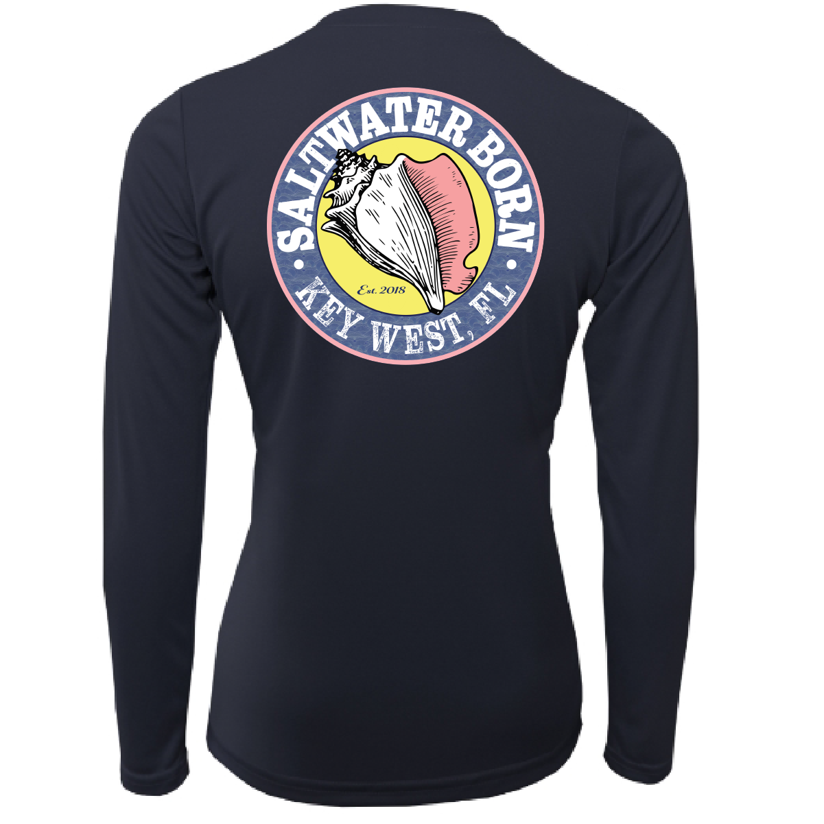 Saltwater Born Key West, FL Baby Turtles Long Sleeve UPF 50+ Dry-Fit Shirt