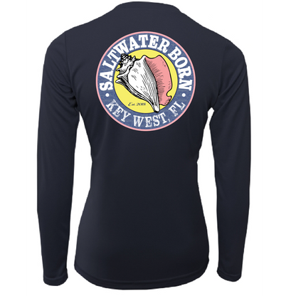 Saltwater Born Key West, FL Baby Turtles Long Sleeve UPF 50+ Dry-Fit Shirt