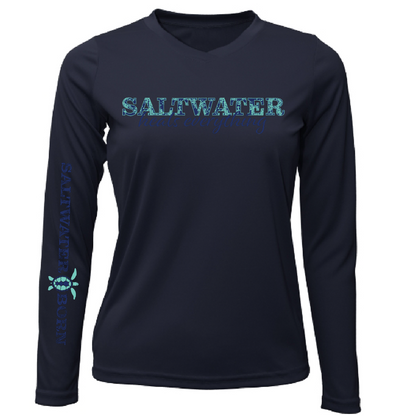 Saltwater Born Siesta Key "Saltwater Heals Everything" Long Sleeve UPF 50+ Dry-Fit Shirt