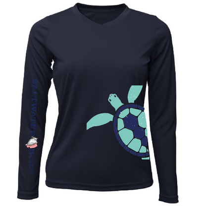 Saltwater Born Turtle Wrap Long Sleeve UPF 50+ Dry-Fit Shirt