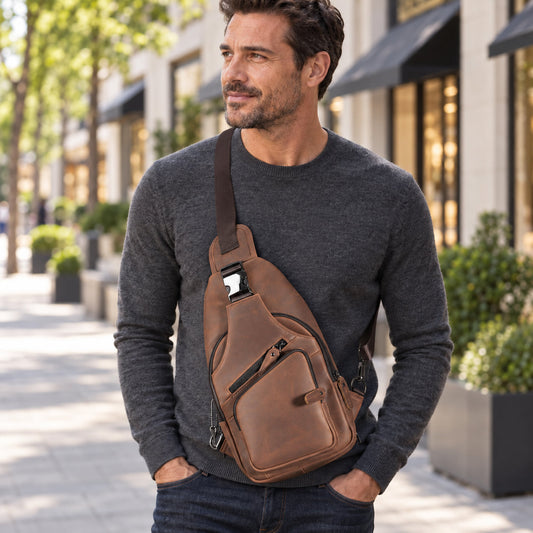 Concealed Carry Xander Leather Sling by Lady Conceal