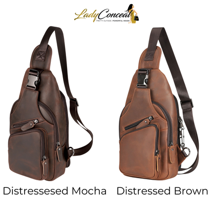 Concealed Carry Xander Leather Sling by Lady Conceal