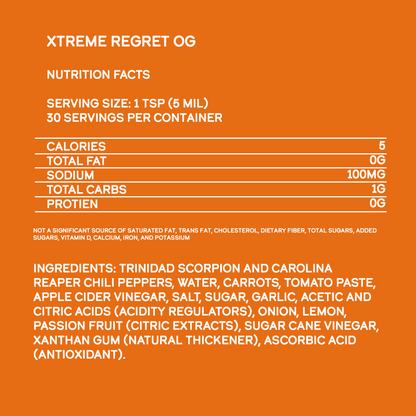 Elijah's Xtreme Regret Hot Sauce