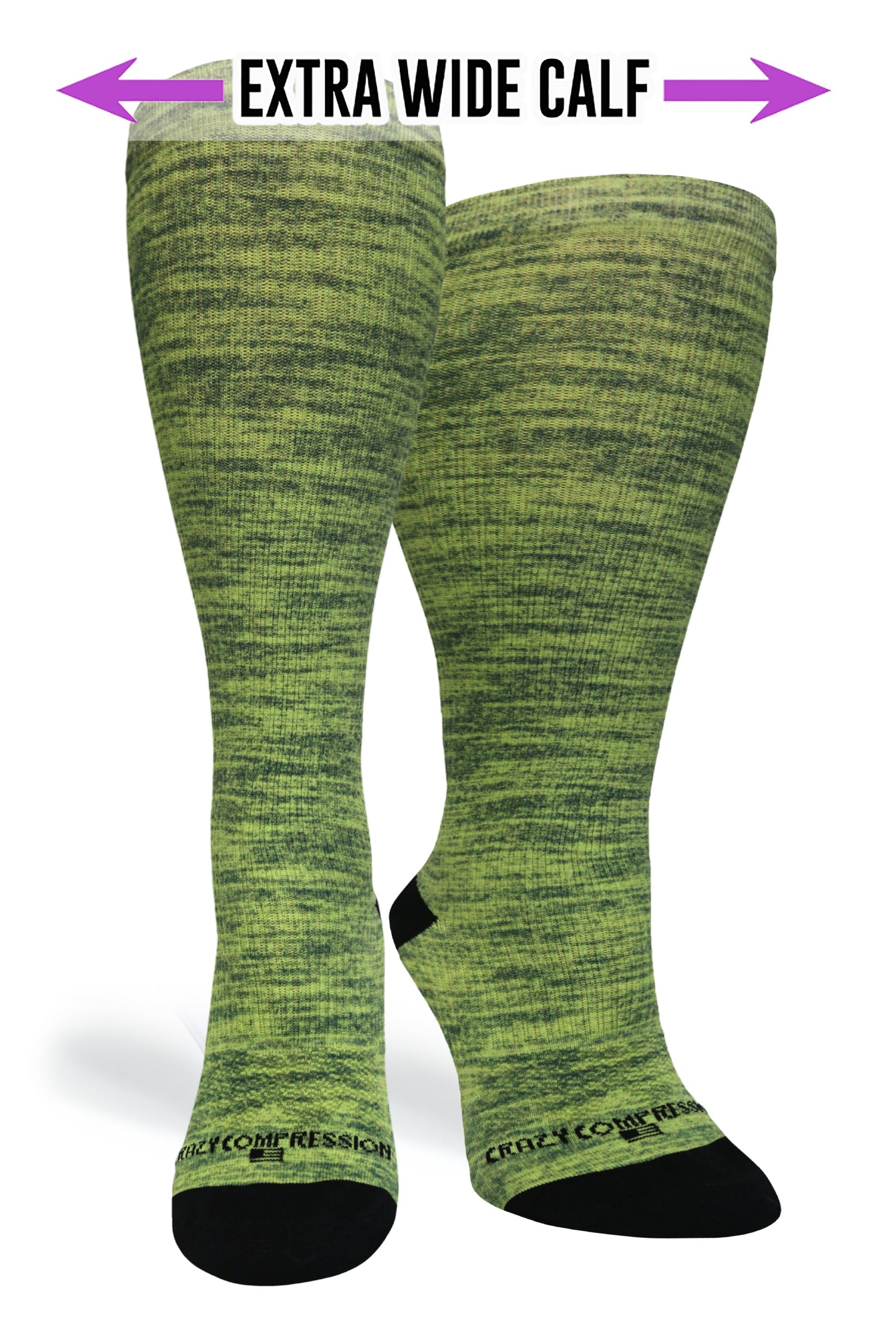 Crazy Compression Yellow Heather - (Standard & Extra Wide)