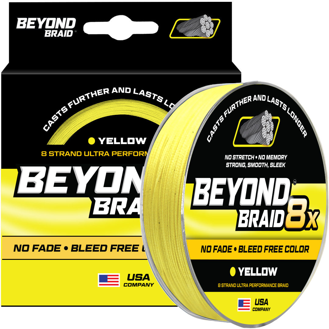 Beyond Braid - 8 Strand Braided Fishing Line Series - Super Sleek & Smooth Braided Fishing Line - High Performance Fishing Line For Saltwater & Freshwater