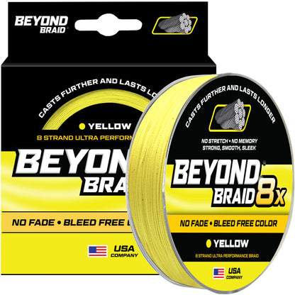 Beyond Braid - 8 Strand Braided Fishing Line Series - Super Sleek & Smooth Braided Fishing Line - High Performance Fishing Line For Saltwater & Freshwater