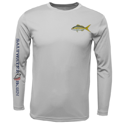 SK Yellowtail on Chest Long Sleeve UPF 50+ Dry-Fit Shirt