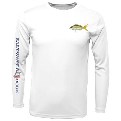 SK Yellowtail on Chest Long Sleeve UPF 50+ Dry-Fit Shirt