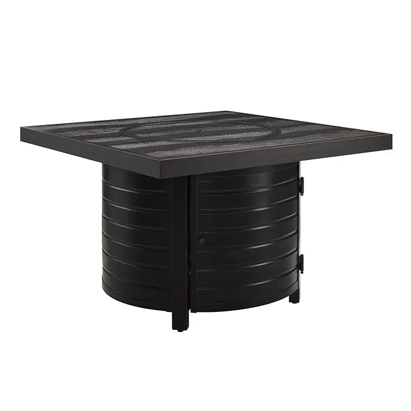 Balkene Home Yorke 40" Square Aluminum Convertible Gas Fire Pit Table