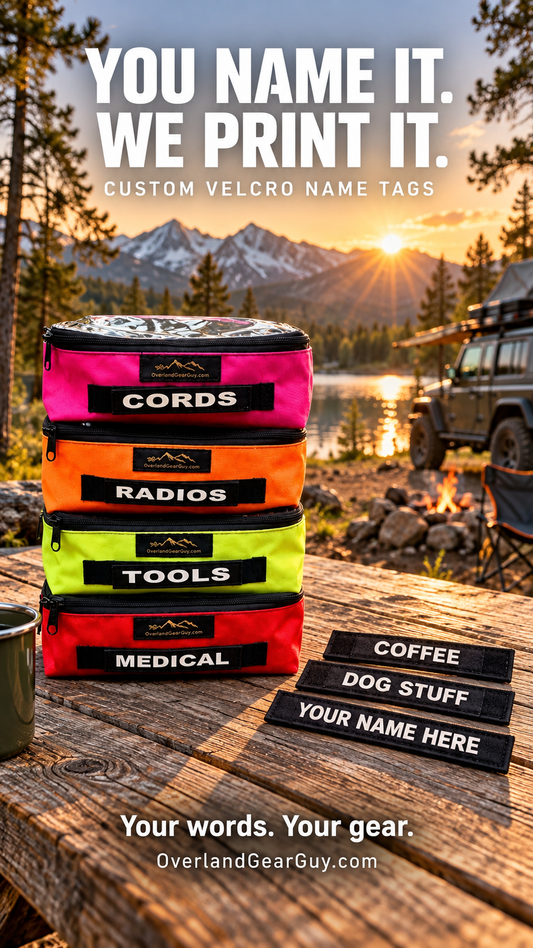 Overland Gear Guy Custom Velcro Name Tags